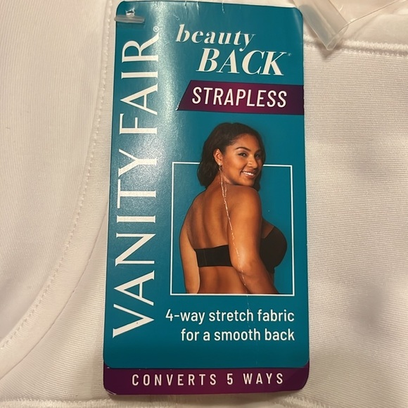 NWT Beauty Back Smoothing Strapless Bra, 4-Way Stretch Fabric, Lightly Lined - Picture 8 of 9